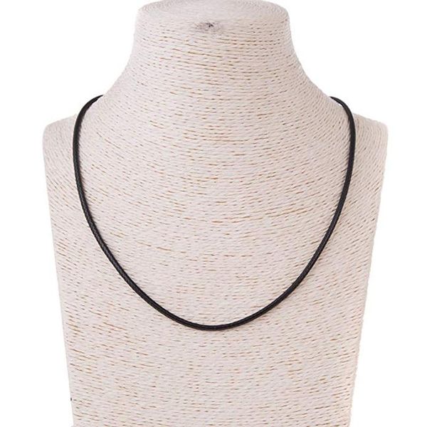 black silk leather cord chain necklace rope with lobster claw clasp b2qe, Golden;silver
black silk leather cord chain necklace rope with lobster claw clasp b2qe, Golden;silver