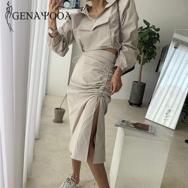 genayooa autumn winter two piece set long sleeve and skirt streetwear loose women two piece outfits hooded midi skirt, Gray
genayooa autumn winter two piece set long sleeve and skirt streetwear loose women two piece outfits hooded midi skirt, Gray