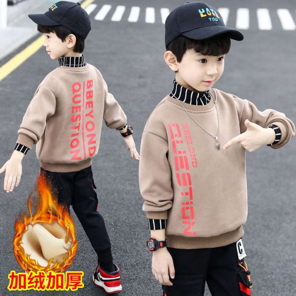 winter wear boys' 2020 thickened sweater zhongda korean high collar children's warm plush bottom coat bjwq, Black
winter wear boys' 2020 thickened sweater zhongda korean high collar children's warm plush bottom coat bjwq, Black