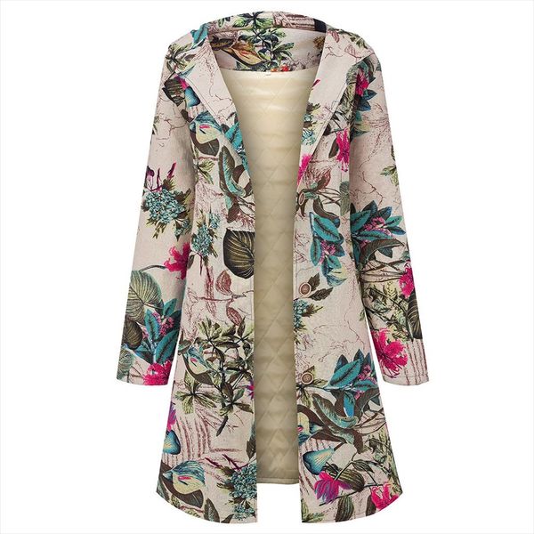women coat parka new fashion winter warm coat lady long sleeve zip thickening plush vintage print hooded jacket 2019 j30, Black
women coat parka new fashion winter warm coat lady long sleeve zip thickening plush vintage print hooded jacket 2019 j30, Black