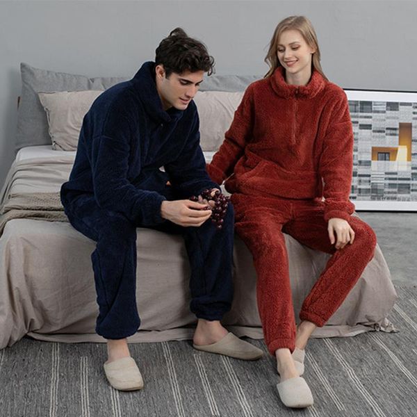 couple pajamas set winter wear warm women men pyjamas thicken sleepwear long sleeve homewear sweatshirt boys girls lounge wear, Black;brown
couple pajamas set winter wear warm women men pyjamas thicken sleepwear long sleeve homewear sweatshirt boys girls lounge wear, Black;brown
