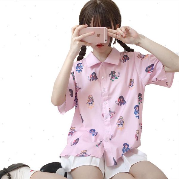 harajuku women blouse short sleeve sailor moon print shirt lolita girls loose blouses pink anime summer tee wholesale lot, White
harajuku women blouse short sleeve sailor moon print shirt lolita girls loose blouses pink anime summer tee wholesale lot, White