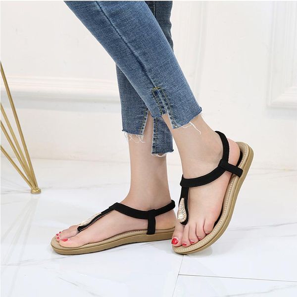 2020 women's sandals summer ladies sandals pearl diamond buckle boho flip-flops casual shoes women's shoes, Black
2020 women's sandals summer ladies sandals pearl diamond buckle boho flip-flops casual shoes women's shoes, Black