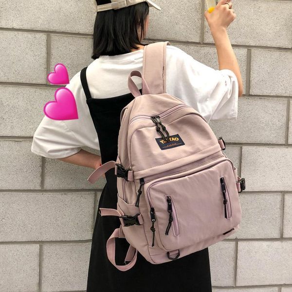 teen school bags for girls teenage backpack female middle high school students women bookbags lightweight soft campus schoolbag y200706
teen school bags for girls teenage backpack female middle high school students women bookbags lightweight soft campus schoolbag y200706