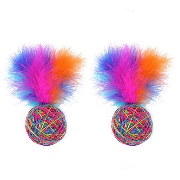 2pcs cute funny cat toys stretch plush ball cat toy ball feather colorful interactive cat chew toy for cats pet qyldbt
2pcs cute funny cat toys stretch plush ball cat toy ball feather colorful interactive cat chew toy for cats pet qyldbt