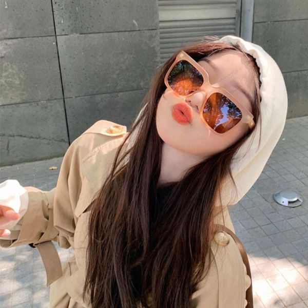 tan frosted korean sunglasses women's box round face net red street p sunglasses anti uv glasses tide brand, White;black
tan frosted korean sunglasses women's box round face net red street p sunglasses anti uv glasses tide brand, White;black