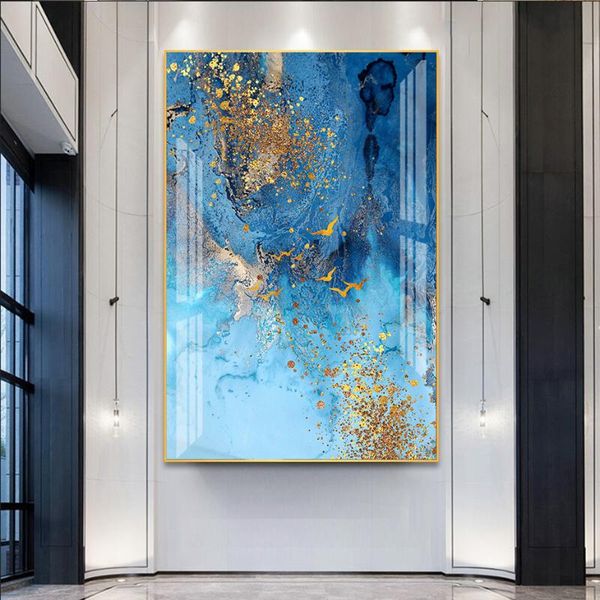 modern abstract blue gold marble texture canvas painting wall art poster and print pictures for living room interior home decor
modern abstract blue gold marble texture canvas painting wall art poster and print pictures for living room interior home decor