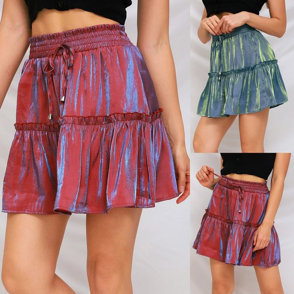 women's fashion harajuku korean sweet solid color high-waist elastic skirt pleated tight-fitting lace-up skirt y1214, Black
women's fashion harajuku korean sweet solid color high-waist elastic skirt pleated tight-fitting lace-up skirt y1214, Black