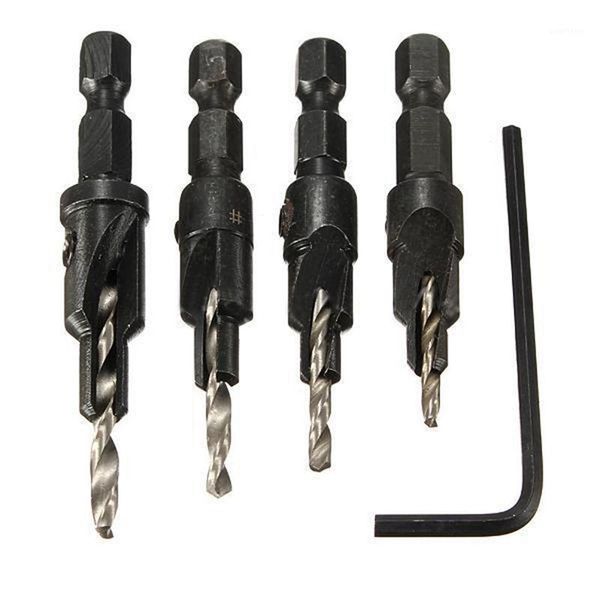 4x countersink hss taper quick change #6 #8 #10 #12 drill tool bits 1/4 hex shank1
4x countersink hss taper quick change #6 #8 #10 #12 drill tool bits 1/4 hex shank1