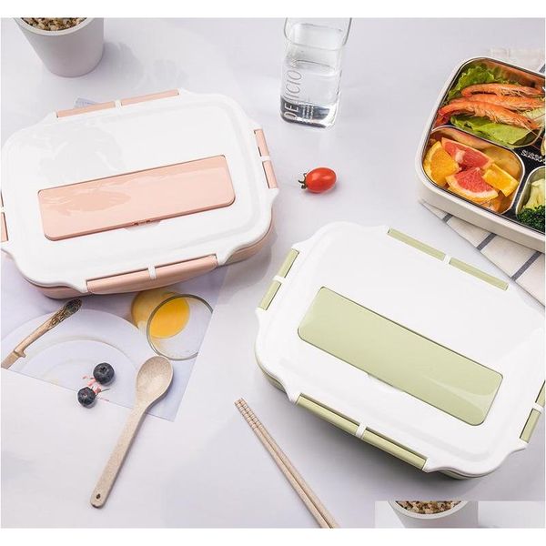 3 grid/4 grid bento box 304 stainless steel lunch box rice boxes with chopsticks spoon for student portable food con qyljdv sweet07
3 grid/4 grid bento box 304 stainless steel lunch box rice boxes with chopsticks spoon for student portable food con qyljdv sweet07