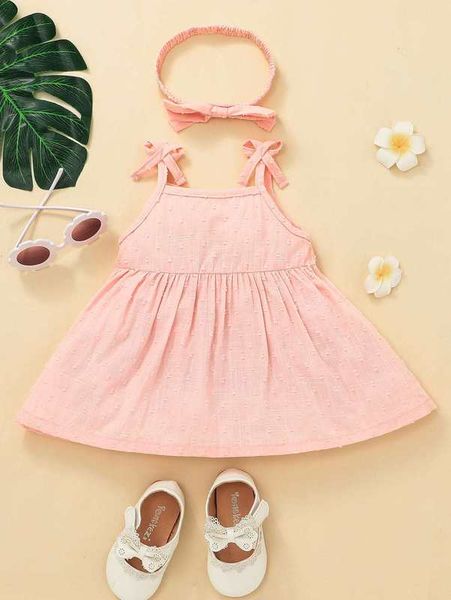 baby swiss dot bow shoulder cami dress & headband she, Red;yellow
baby swiss dot bow shoulder cami dress & headband she, Red;yellow