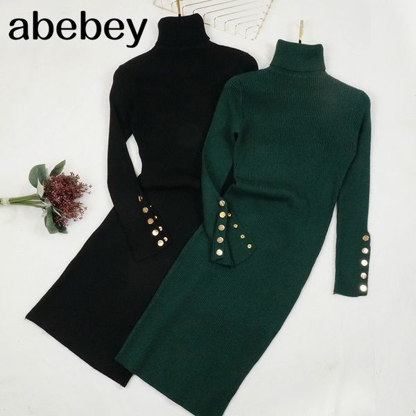 autumn winter women knitted dress buttons turtleneck sweater dresses lady slim bodycon long sleeve bottoming dress vestidos 1470 lj201203, White;black
autumn winter women knitted dress buttons turtleneck sweater dresses lady slim bodycon long sleeve bottoming dress vestidos 1470 lj201203, White;black