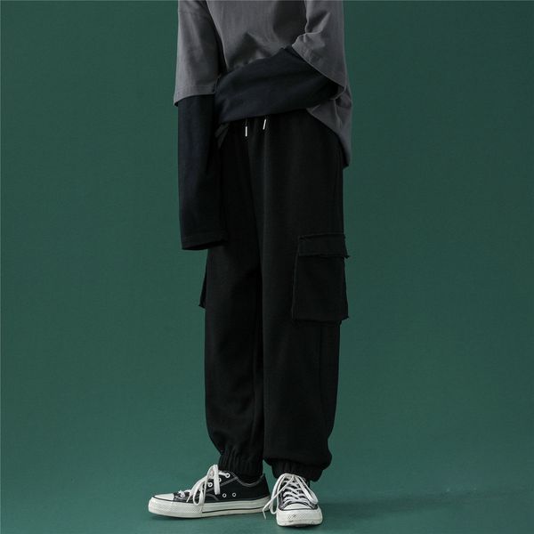 2021 male trousers spring new cast sports pants campus young men's clothes m-2xl x6ci, Black
2021 male trousers spring new cast sports pants campus young men's clothes m-2xl x6ci, Black
