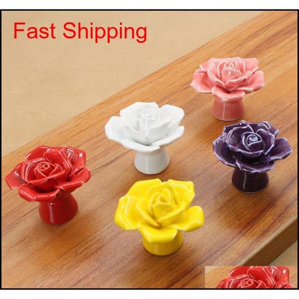 ceramic rose cabinet knob drawer dresser kids furniture pull handle simple and modern d qyljju sports2010
ceramic rose cabinet knob drawer dresser kids furniture pull handle simple and modern d qyljju sports2010