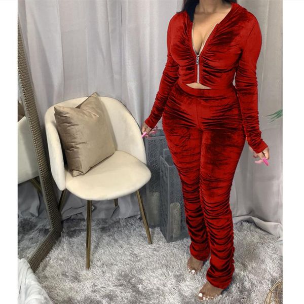 women's tracksuits 2021 style casual set slim pleated zipper hooded + long pants two-piece suit for ladies autumn clothing, Gray
women's tracksuits 2021 style casual set slim pleated zipper hooded + long pants two-piece suit for ladies autumn clothing, Gray