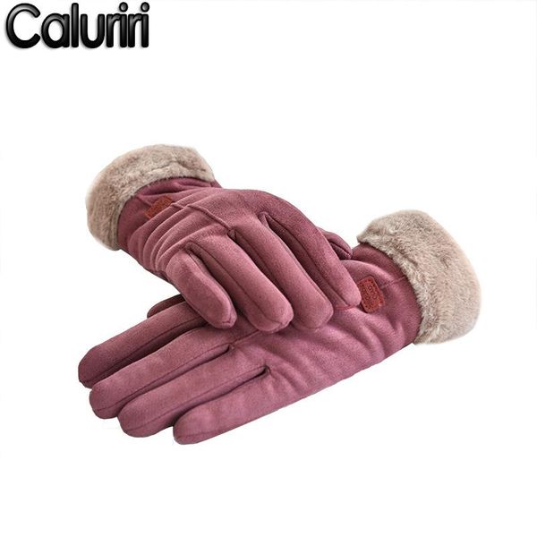 five fingers gloves caluriri women winter chamois thickening warm mittens korean style cute touch screen riding against, Blue;gray
five fingers gloves caluriri women winter chamois thickening warm mittens korean style cute touch screen riding against, Blue;gray