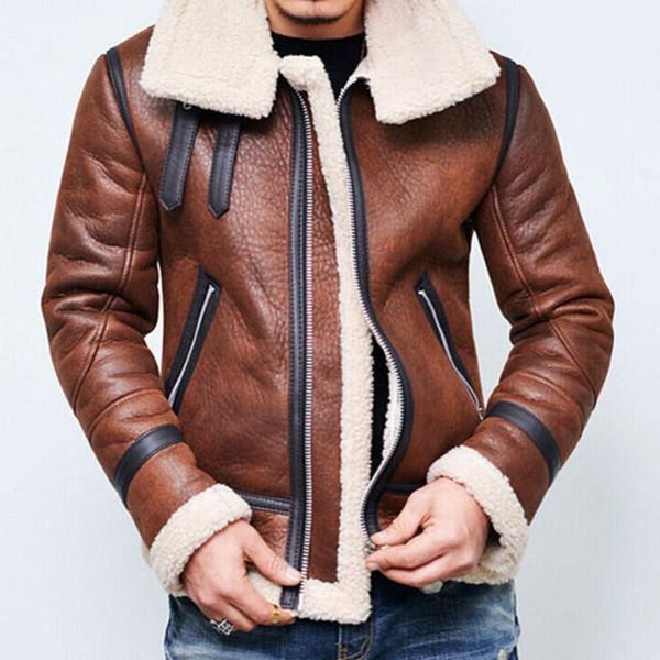 winter men's fleece lining coat suede leather loose jacket thick warm outwear zipper jacket motorcycle fur coat oversized1, Black
winter men's fleece lining coat suede leather loose jacket thick warm outwear zipper jacket motorcycle fur coat oversized1, Black