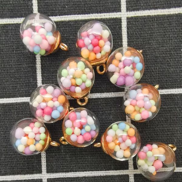 new diy 10pcs 16mm mini glass bottles with color ball pendant ornaments jewelry making bbyfjx, Black
new diy 10pcs 16mm mini glass bottles with color ball pendant ornaments jewelry making bbyfjx, Black