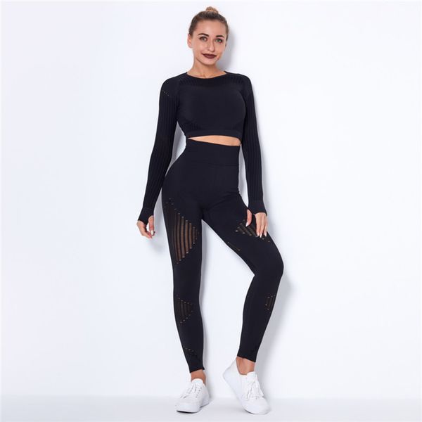 seamless fitness yoga leggings sets two piece outfit women sports suits workout gym yoga shirts sets training suits gym clothing c0122, Black;white
seamless fitness yoga leggings sets two piece outfit women sports suits workout gym yoga shirts sets training suits gym clothing c0122, Black;white