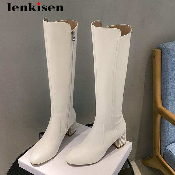 lenkisen winter boots full cow leather high street fashion round toe thick high heel zipper beauty girls knee-high boots l63, Black
lenkisen winter boots full cow leather high street fashion round toe thick high heel zipper beauty girls knee-high boots l63, Black
