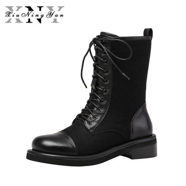 xiuningyan fashion women boots genuine leather ladies ankle booties handmade cow suede autumn casual shoes woman, Black
xiuningyan fashion women boots genuine leather ladies ankle booties handmade cow suede autumn casual shoes woman, Black