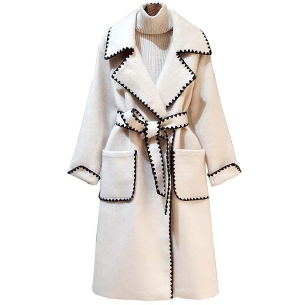 women's wool & blends 2021 factory direct sales autumn and winter casual fashion women jacket loose plus solid color wavy side with coa, Black
women's wool & blends 2021 factory direct sales autumn and winter casual fashion women jacket loose plus solid color wavy side with coa, Black