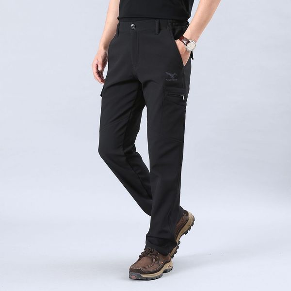 2021 new winter thicken outdoor trekking thick fleece lined warm pants elastic waist quality trousers crsc, Black
2021 new winter thicken outdoor trekking thick fleece lined warm pants elastic waist quality trousers crsc, Black