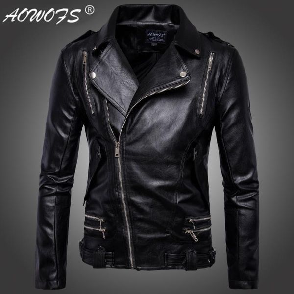 men's fur & faux autumn winter coat lapel multiple zipper leather jacket, Black
men's fur & faux autumn winter coat lapel multiple zipper leather jacket, Black