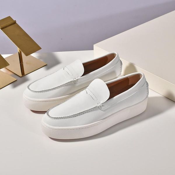 new mens and womens red soled shoes leather liuding flat soled casual shoes fashion party couple dress shoes with box, Black
new mens and womens red soled shoes leather liuding flat soled casual shoes fashion party couple dress shoes with box, Black