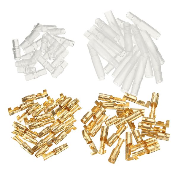 200 pieces 4mm motorcycle bullet male & female terminal connector with insulation covers golden
200 pieces 4mm motorcycle bullet male & female terminal connector with insulation covers golden