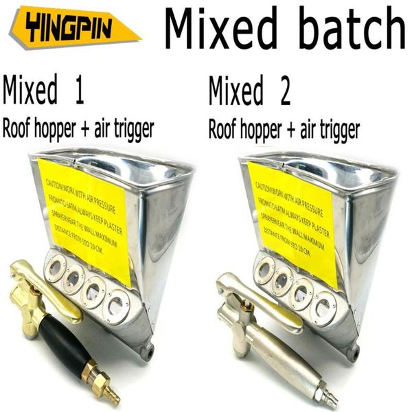 rapid cement spray gun mortar spray sprayer roof hopper + air trigger