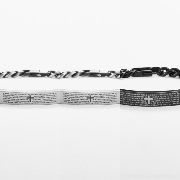 dfz4i titanium classic bible spanish classic cross titanium steel jewelry prayer couple spanish prayer cross jewelry bracelet couple bible s, Golden;silver
dfz4i titanium classic bible spanish classic cross titanium steel jewelry prayer couple spanish prayer cross jewelry bracelet couple bible s, Golden;silver