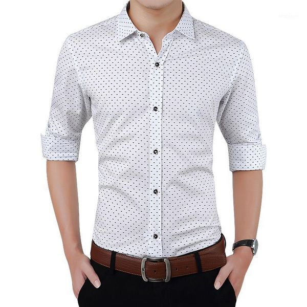 men's casual shirts 2021 autumn fashion brand men clothes slim fit long sleeve shirt polka dot social plus size -5xl1, White;black
men's casual shirts 2021 autumn fashion brand men clothes slim fit long sleeve shirt polka dot social plus size -5xl1, White;black