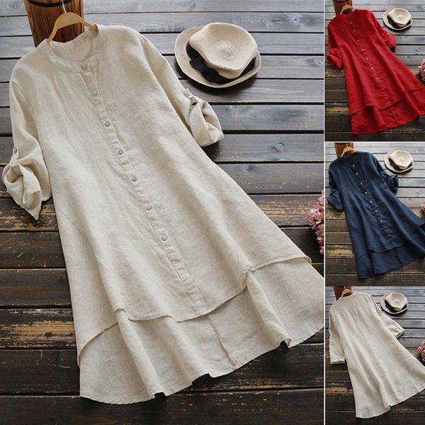 womens tunics womens shirt women casual loose linen soild button long sleeve short sleeve long shirt blouse roupas feminina, White
womens tunics womens shirt women casual loose linen soild button long sleeve short sleeve long shirt blouse roupas feminina, White