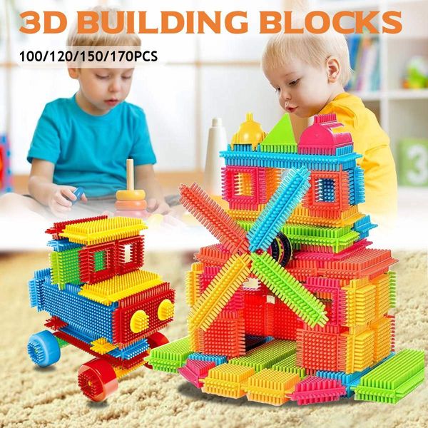 100/120/150/170pcs kid christmas gifts bristle shape 3d building blocks tiles construction playboards toys toddlers kids
100/120/150/170pcs kid christmas gifts bristle shape 3d building blocks tiles construction playboards toys toddlers kids