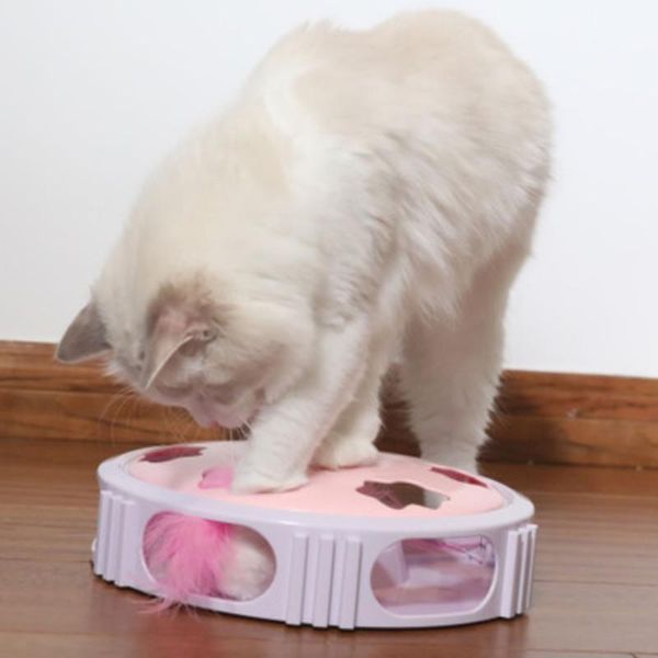 cat toys automatic round turntable led interactive pet cat play toys electric tease cats a
cat toys automatic round turntable led interactive pet cat play toys electric tease cats a