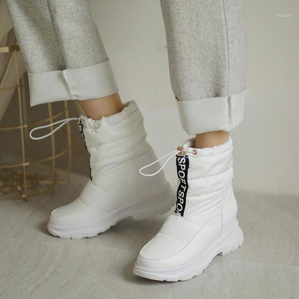 boots sweet style round toe warm winter plush snow lace-up black white platform medium heel ankle women's shoes big size1
boots sweet style round toe warm winter plush snow lace-up black white platform medium heel ankle women's shoes big size1
