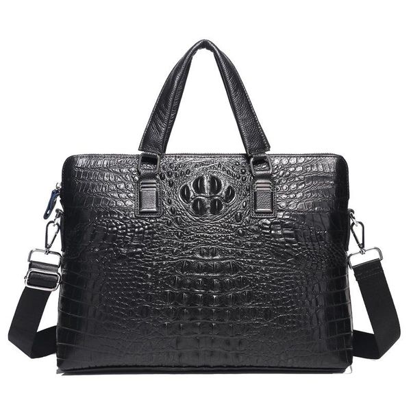 brand men handbags genuine leather men's briefcase men shoulder messenger bag crocodile cow leather business 14 inch lapbags
brand men handbags genuine leather men's briefcase men shoulder messenger bag crocodile cow leather business 14 inch lapbags