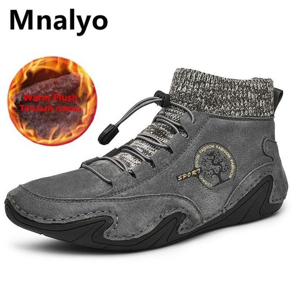 winter men snow boots brand cow suede men's boots plush warm motorcycle non-slip men ankle work shoes, Black
winter men snow boots brand cow suede men's boots plush warm motorcycle non-slip men ankle work shoes, Black