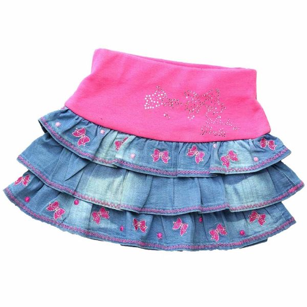 2-8y children blue denim skirts bows floral embroidery rhinestones jean clothe girls pink party mini fluffy mh2241 y200704
2-8y children blue denim skirts bows floral embroidery rhinestones jean clothe girls pink party mini fluffy mh2241 y200704