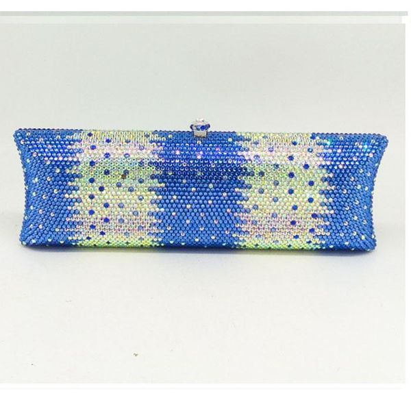party rhinestones diamond wallet luxury crystal evening clutch bag elegant women clutch handbag lady wedding purse pink/blue
party rhinestones diamond wallet luxury crystal evening clutch bag elegant women clutch handbag lady wedding purse pink/blue