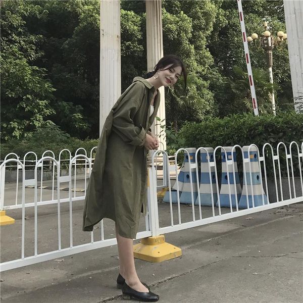 loose fashion trench coat for women korean full sleeve ladies trench windbreaker solid long autum streetwear1, Tan;black
loose fashion trench coat for women korean full sleeve ladies trench windbreaker solid long autum streetwear1, Tan;black