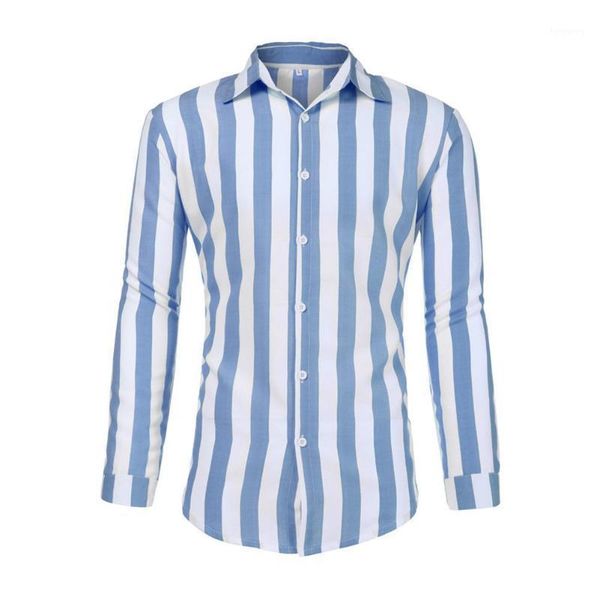 men breathable shirts excellent cotton men striped turn-down collar long sleeve slim casual clothing single breasted shirts1, White;black
men breathable shirts excellent cotton men striped turn-down collar long sleeve slim casual clothing single breasted shirts1, White;black