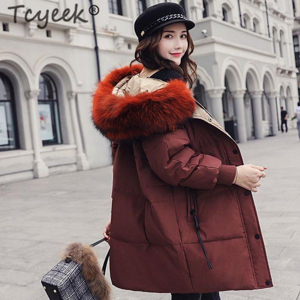 tcyeek casual winter down jacket women long down coat female thick warm clothes real raccoon fur hooded coats ladies 2020 lw11041, Black
tcyeek casual winter down jacket women long down coat female thick warm clothes real raccoon fur hooded coats ladies 2020 lw11041, Black