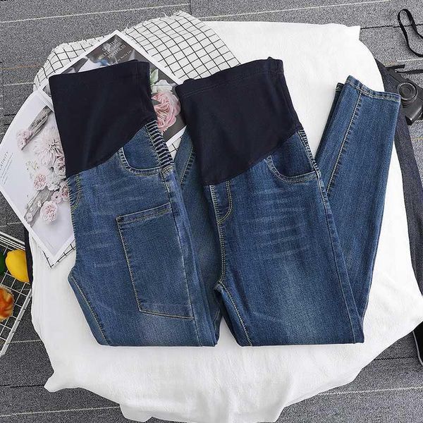 maternity bottoms 1714# pants spring autumn comfy jeans belly support elastic waist trousers1, White
maternity bottoms 1714# pants spring autumn comfy jeans belly support elastic waist trousers1, White