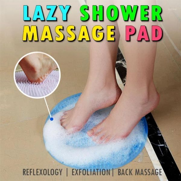 massage pad silicone lazy bath suction cup bathroom shower mat non-slip rug home relax feet dead skin remover cleaning brush1
massage pad silicone lazy bath suction cup bathroom shower mat non-slip rug home relax feet dead skin remover cleaning brush1