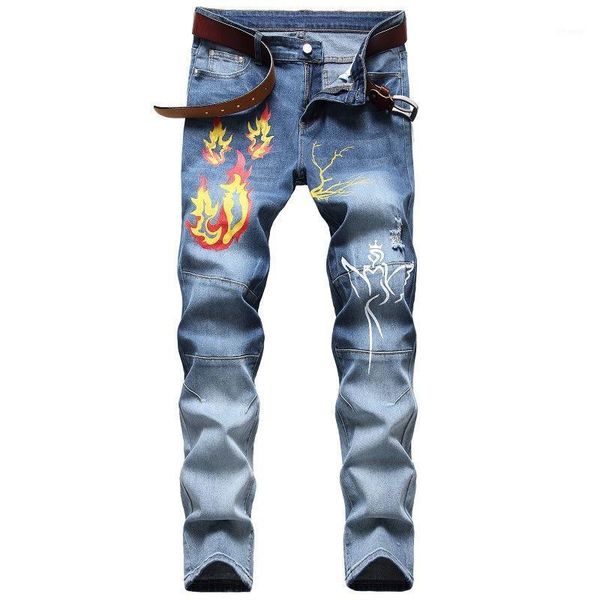 2020 new seasons can wear fashionable personality jeans print youth vitality high street spliced moustache effect men denim1, Blue
2020 new seasons can wear fashionable personality jeans print youth vitality high street spliced moustache effect men denim1, Blue