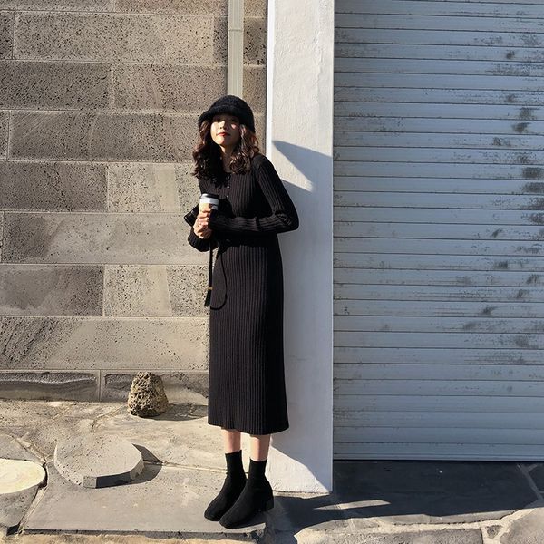 autumn and winter new style waist closing small black skirt medium length over knee sweater bottom knitted women's dress sweater sweate, Black;gray
autumn and winter new style waist closing small black skirt medium length over knee sweater bottom knitted women's dress sweater sweate, Black;gray
