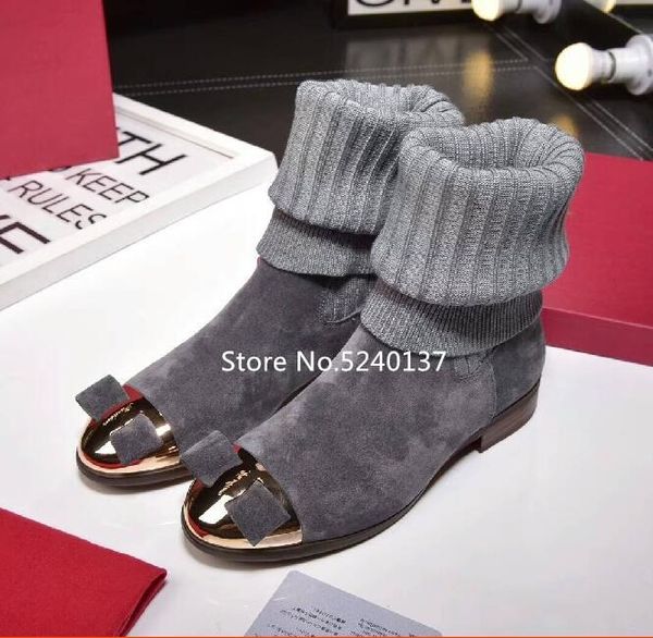 металлический подносок бабочка узел женщины boots осень / зима теплая упругие вязание multi-цвета европейский дизайнер flat short boots женщ, Black
металлический подносок бабочка узел женщины boots осень / зима теплая упругие вязание multi-цвета европейский дизайнер flat short boots женщ, Black