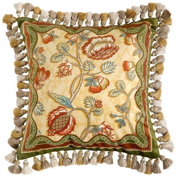 cushion/decorative pillow retro american case cushion cover green cojines decorativos para sofa floral luxury throw pillows tassel cushions
cushion/decorative pillow retro american case cushion cover green cojines decorativos para sofa floral luxury throw pillows tassel cushions